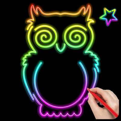 Emulate Android APK Neon Coloring Drawing Emulate Android APK Neon Coloring Drawing