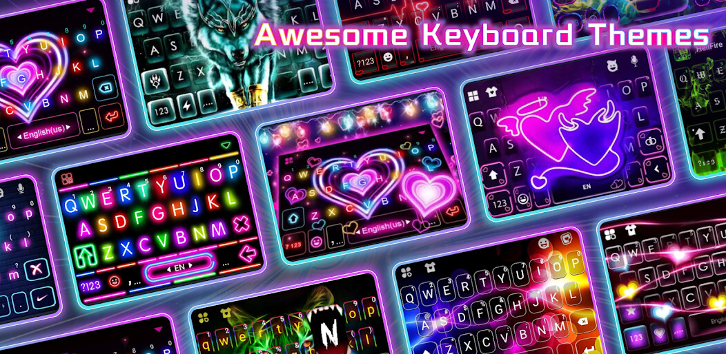 Run android online APK Neon Cool KeyboardThemes from MyAndroid or emulate Neon Cool KeyboardThemes using MyAndroid