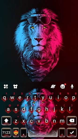 Run android online APK Neon Cool Lion Keyboard Theme from MyAndroid or emulate Neon Cool Lion Keyboard Theme using MyAndroid