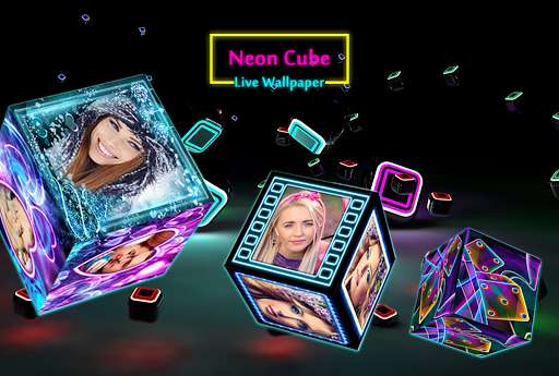 Emulate Android APK Neon cube live wallpaper