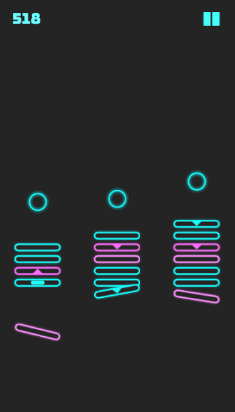 Run android online APK Neon Descent - ball bounce game from MyAndroid or emulate Neon Descent - ball bounce game using MyAndroid