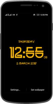 Emulate Android APK Neon digital clock free