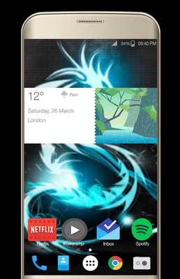 Emulate Android APK Neon Dragon Wallpaper