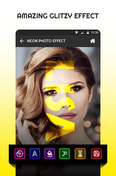 Run android online APK Neon Effect - Glitzy Shape Name Art from MyAndroid or emulate Neon Effect - Glitzy Shape Name Art using MyAndroid
