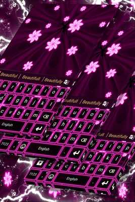 Emulate Android APK Neon Flowers Keyboard