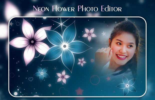 Emulate Android APK Neon  Flowers Photo Editor