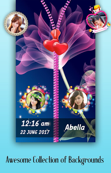 Run android online APK Neon Flower Zipper Lock Screen from MyAndroid or emulate Neon Flower Zipper Lock Screen using MyAndroid