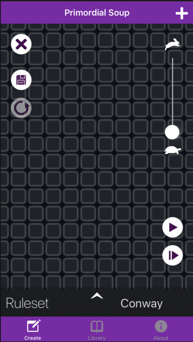 Emulate iPhone app Neon Game of Life using MyAndroid