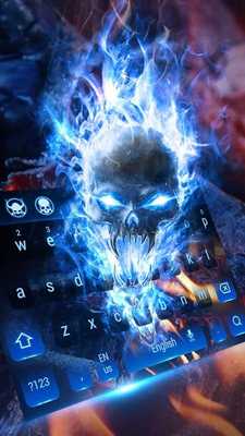 Emulate Android APK Neon glow FIRE Skull keyboard Emulate Android APK Neon glow FIRE Skull keyboard