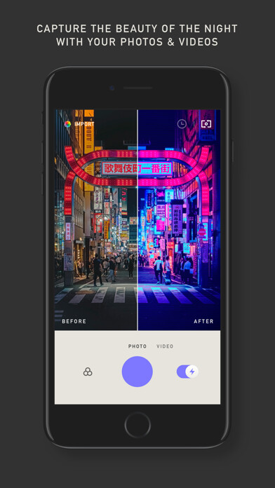 Emulate iPhone app Neongraf using MyAndroid