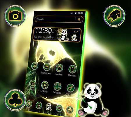 Emulate Android APK Neon Green Panda Theme Emulate Android APK Neon Green Panda Theme