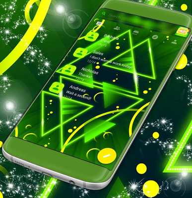 Emulate Android APK Neon Green SMS Theme Emulate Android APK Neon Green SMS Theme