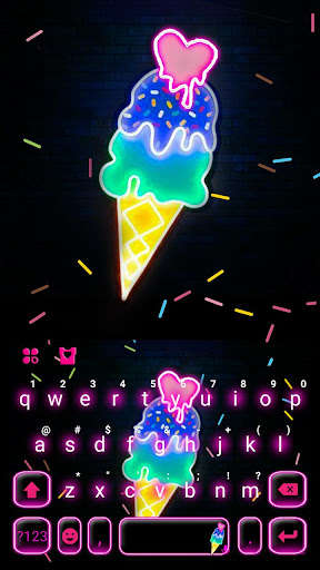 Run android online APK Neon Ice Cream Keyboard Theme from MyAndroid or emulate Neon Ice Cream Keyboard Theme using MyAndroid