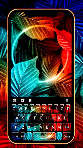 Run android online APK Neon Leaf Keyboard Background from MyAndroid or emulate Neon Leaf Keyboard Background using MyAndroid