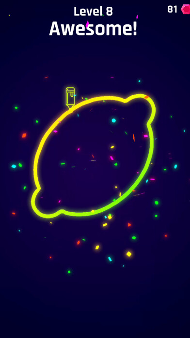 Emulate iPhone app Neon Paint 3D Art using MyAndroid