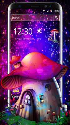 Emulate Android APK Neon Purple Magical Mushroom Theme