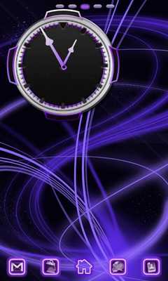 Emulate Android APK Neon Purple Style Clock Emulate Android APK Neon Purple Style Clock