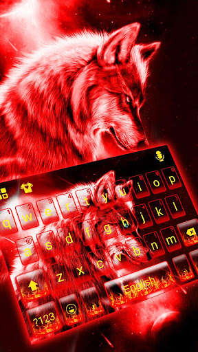 Run android online APK Neon Red Wolf Theme from MyAndroid or emulate Neon Red Wolf Theme using MyAndroid