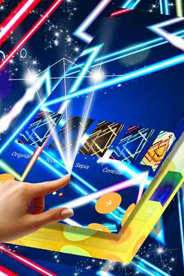 Emulate Android APK Neon Shapes Wallpaper Pack