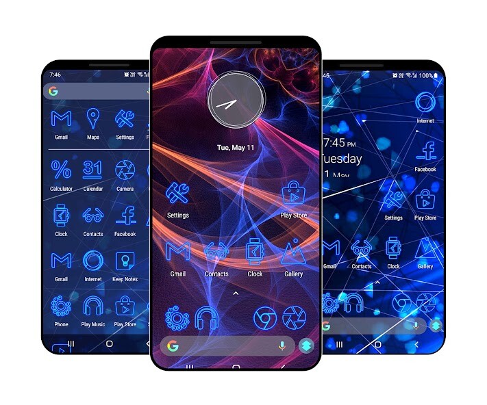 Run android online APK Neon Theme from MyAndroid or emulate Neon Theme using MyAndroid