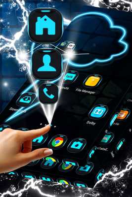 Emulate Android APK Neon Thunder Launcher Theme Emulate Android APK Neon Thunder Launcher Theme
