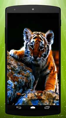 Emulate Android APK Neon Tiger Live Wallpaper