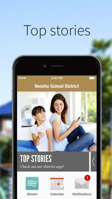 Emulate iPhone app Neosho School District using MyAndroid