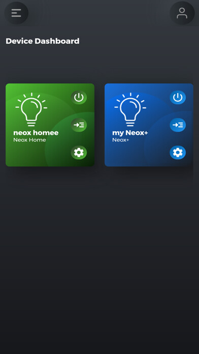 Emulate iPhone app Neox Lights using MyAndroid