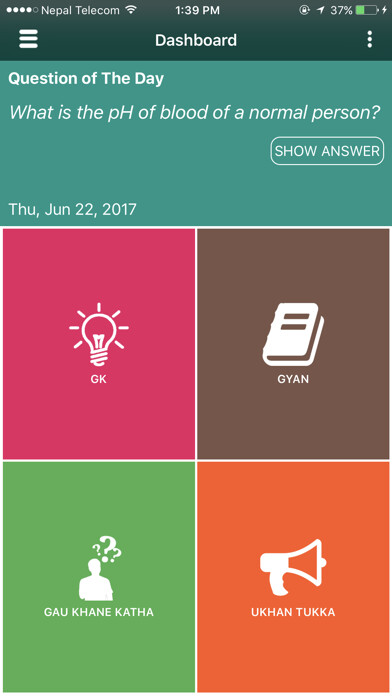 Emulate iPhone app Nepali GK using MyAndroid Emulate iPhone app Nepali GK using MyAndroid