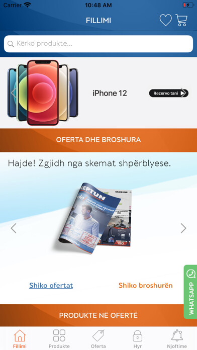 Emulate iPhone app Neptun Albania using MyAndroid