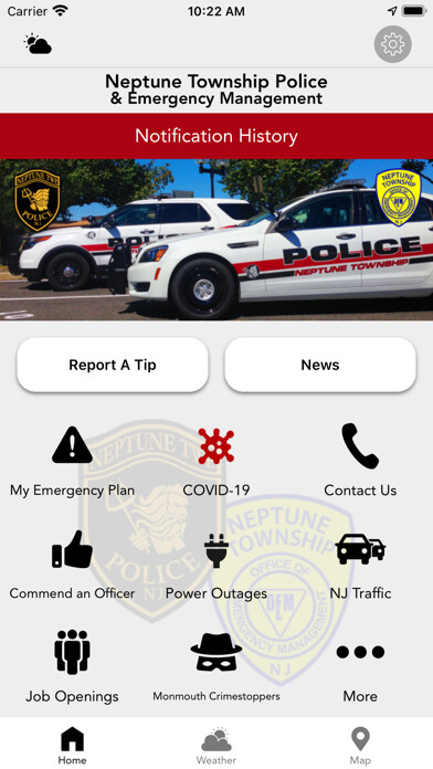 Emulate iPhone app Neptune Township PD & OEM using MyAndroid