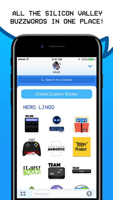 Emulate iPhone app Nerd Lingo using MyAndroid