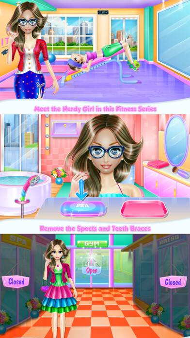 Emulate iPhone app Nerdy Girl in the Gym using MyAndroid