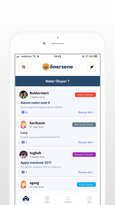Emulate iPhone app Önersene - Hadi Sende Öner using MyAndroid Emulate iPhone app Önersene - Hadi Sende Öner using MyAndroid
