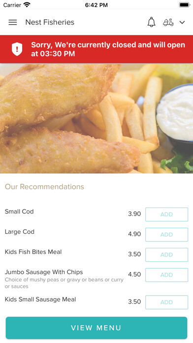 Emulate iPhone app Ness Kebab & Fish Bar using MyAndroid Emulate iPhone app Ness Kebab & Fish Bar using MyAndroid
