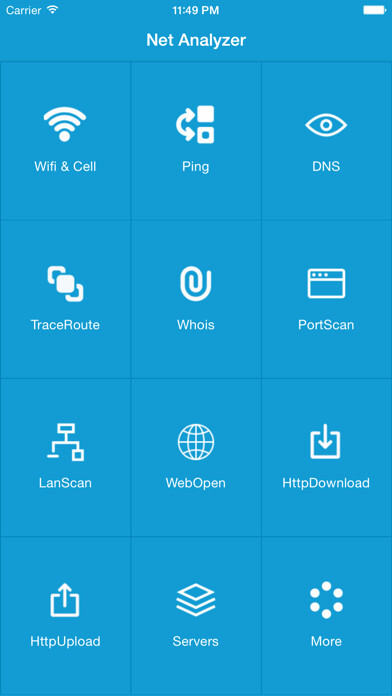 Emulate iPhone app Net Analyze Defender using MyAndroid