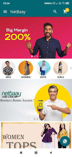 Run android online APK Netbaay- B2B Shopping App from MyAndroid or emulate Netbaay- B2B Shopping App using MyAndroid