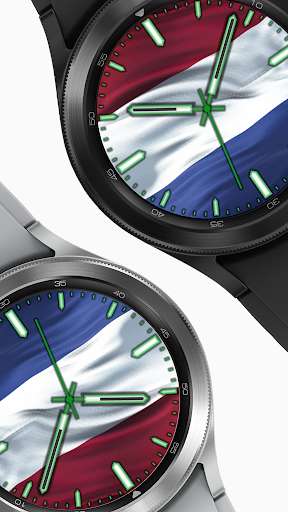 Run android online APK Netherlands Flag Animated Watch Face from MyAndroid or emulate Netherlands Flag Animated Watch Face using MyAndroid