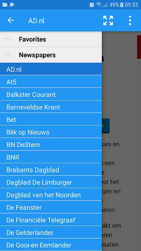 Run android online APK Netherlands Newspapers from MyAndroid or emulate Netherlands Newspapers using MyAndroid