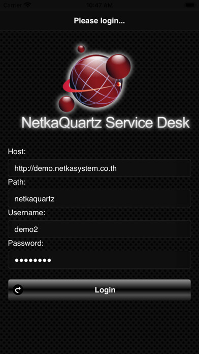 Emulate iPhone app NetkaQuartz ServiceDesk Mobile using MyAndroid Emulate iPhone app NetkaQuartz ServiceDesk Mobile using MyAndroid