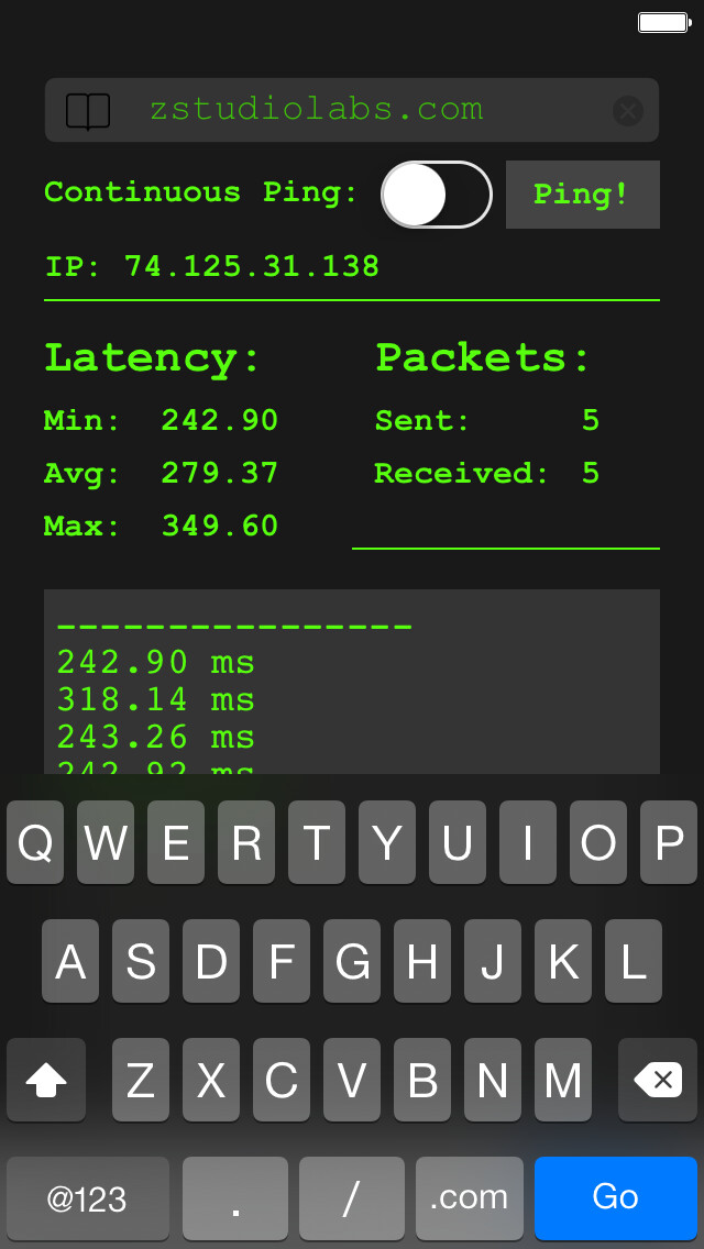 Emulate Android APK Net Ping