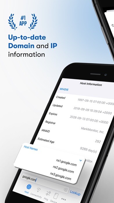 Emulate iPhone app NetUtils using MyAndroid