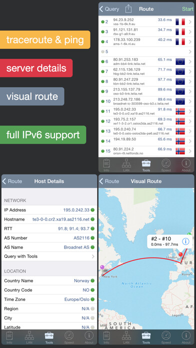 Emulate iPhone app Network Analyzer Pro using MyAndroid Emulate iPhone app Network Analyzer Pro using MyAndroid