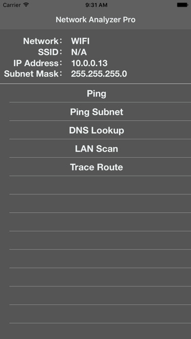 Emulate iPhone app Network Analyzer Tool Pro -LAN Scan, Ping IP using MyAndroid Emulate iPhone app Network Analyzer Tool Pro -LAN Scan, Ping IP using MyAndroid