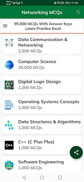 Run android online APK Networking MCQs Tests from MyAndroid or emulate Networking MCQs Tests using MyAndroid