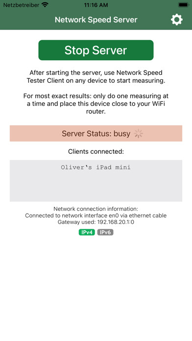 Emulate iPhone app Network Speed Tester Server using MyAndroid Emulate iPhone app Network Speed Tester Server using MyAndroid