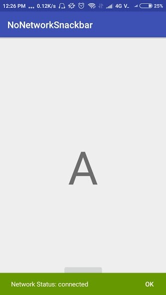 Run android online APK Network Status Snackbar Demo from MyAndroid or emulate Network Status Snackbar Demo using MyAndroid