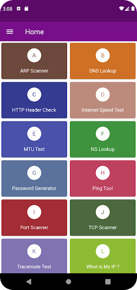 Run android online APK Network Tools from MyAndroid or emulate Network Tools using MyAndroid