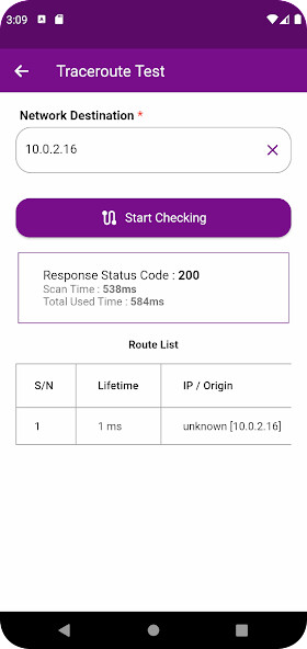 Emulate Network Tools from MyAndroid or run Network Tools using MyAndroid