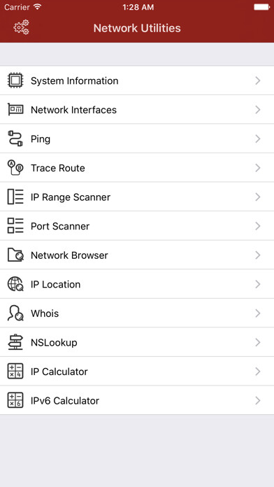 Emulate iPhone app Network Utilities & Analyzer using MyAndroid